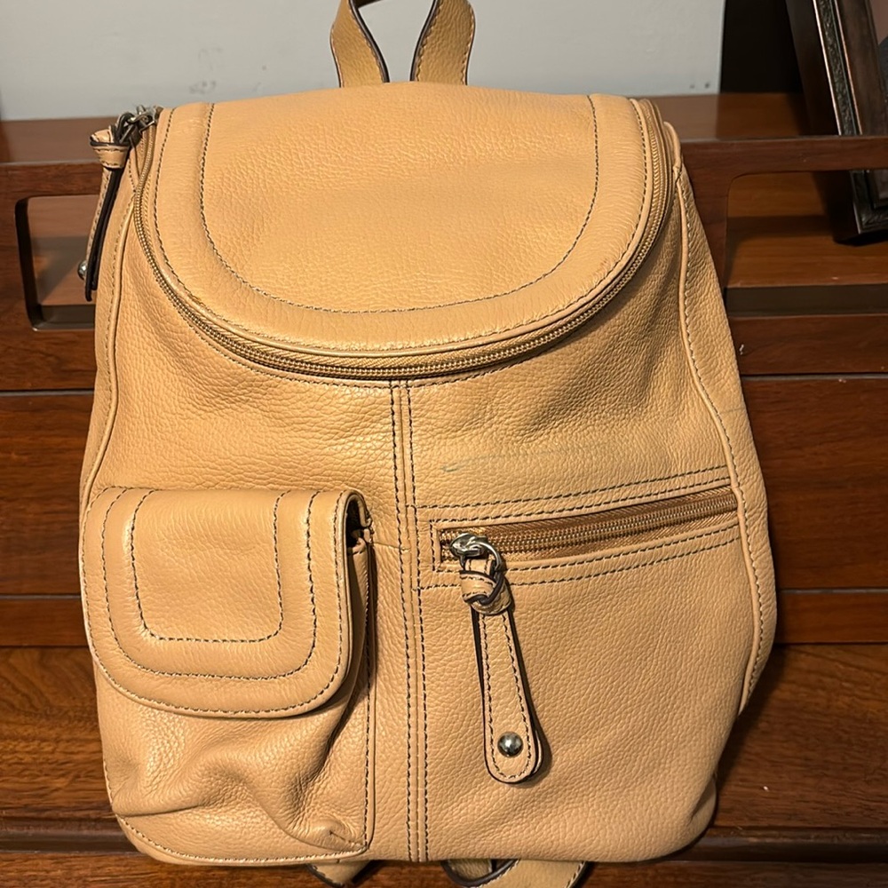 Great Tignanello Leather Backpack